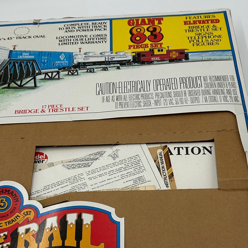 Bachmann King of the Rail HO Electric Train Set Giant 83 pieces set New - Picture 3 of 16